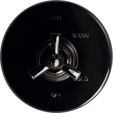 NEWPORT BRASS Widespread Spout Complete With Flange in Flat Black 3-295/56